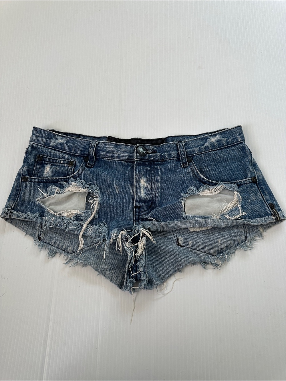 One Teaspoon Low Rise Distressed Bandits